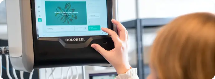 coloreel embroidery working